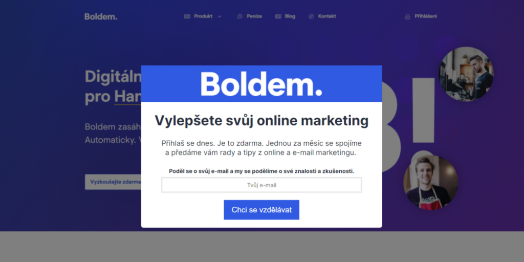 Boldem sběrný formulář. 