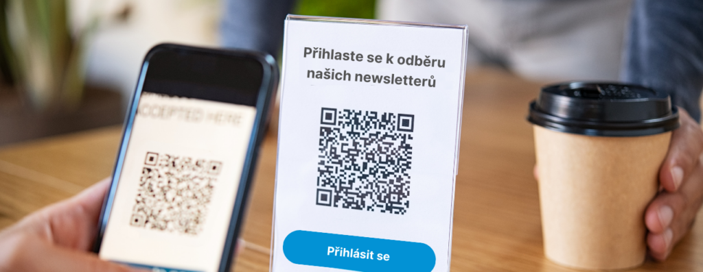 QR jako jedna z cest, jak rozšířit databází. 