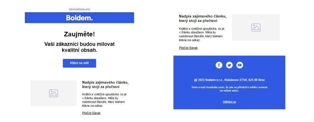 Předdefinovaná šablona