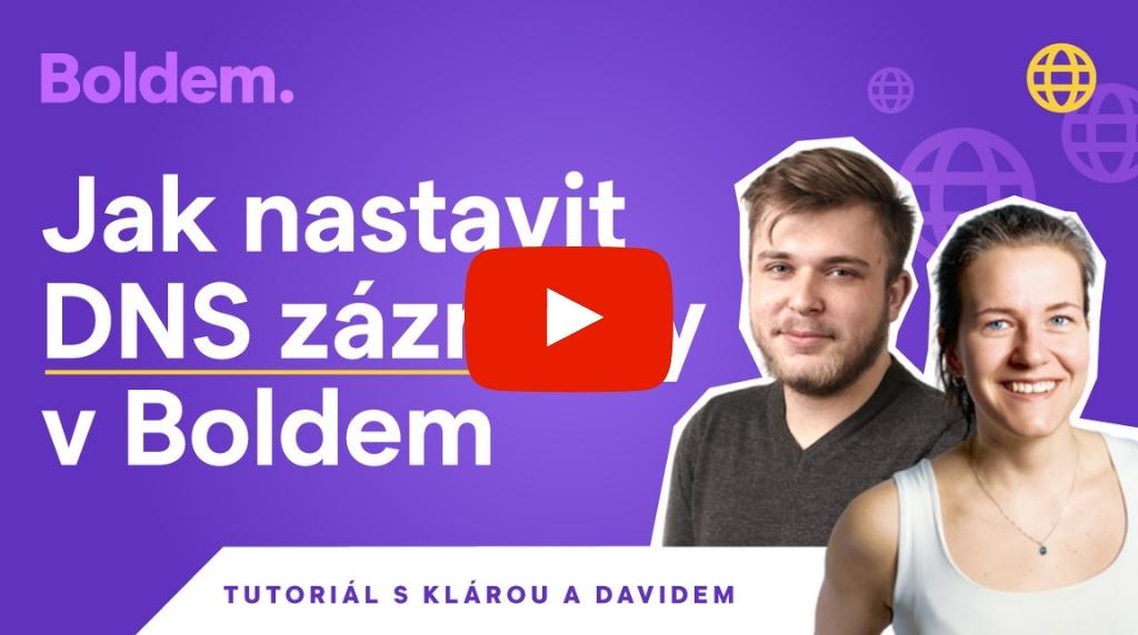 Jak nastavit DNS záznamy v Boldem?