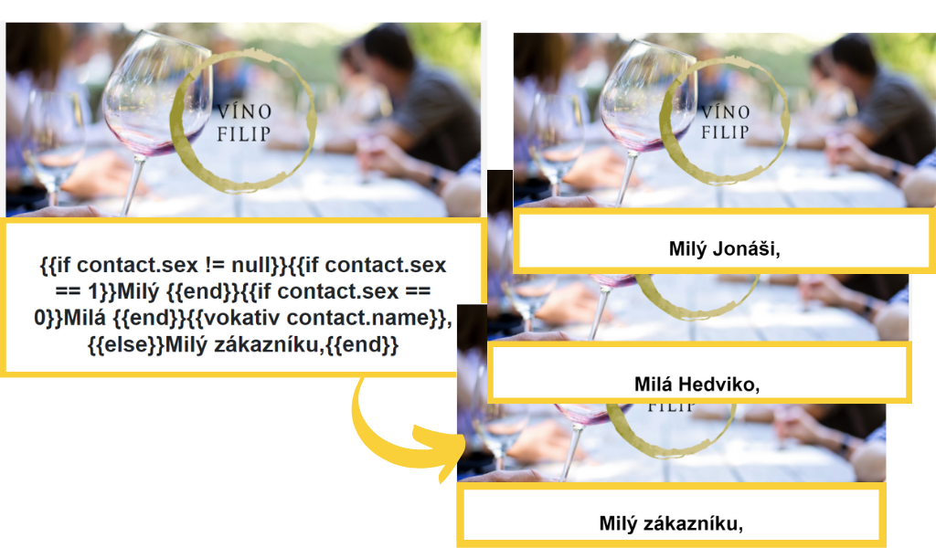Personalizujte své e-maily. 