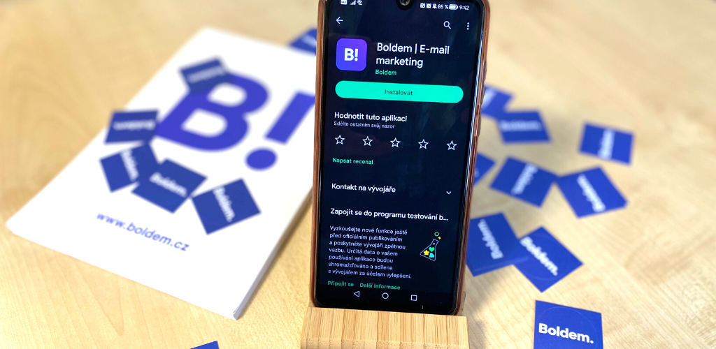 E-mail marketingové novinky. Stáhněte si aplikaci Boldem pro Android