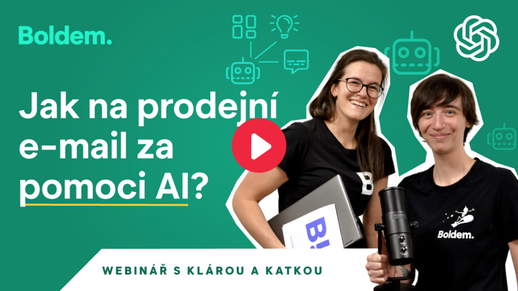 Náhledový obrázek videa se záznamem online webináře "Jak na prodejní e-mail za pomoci AI"